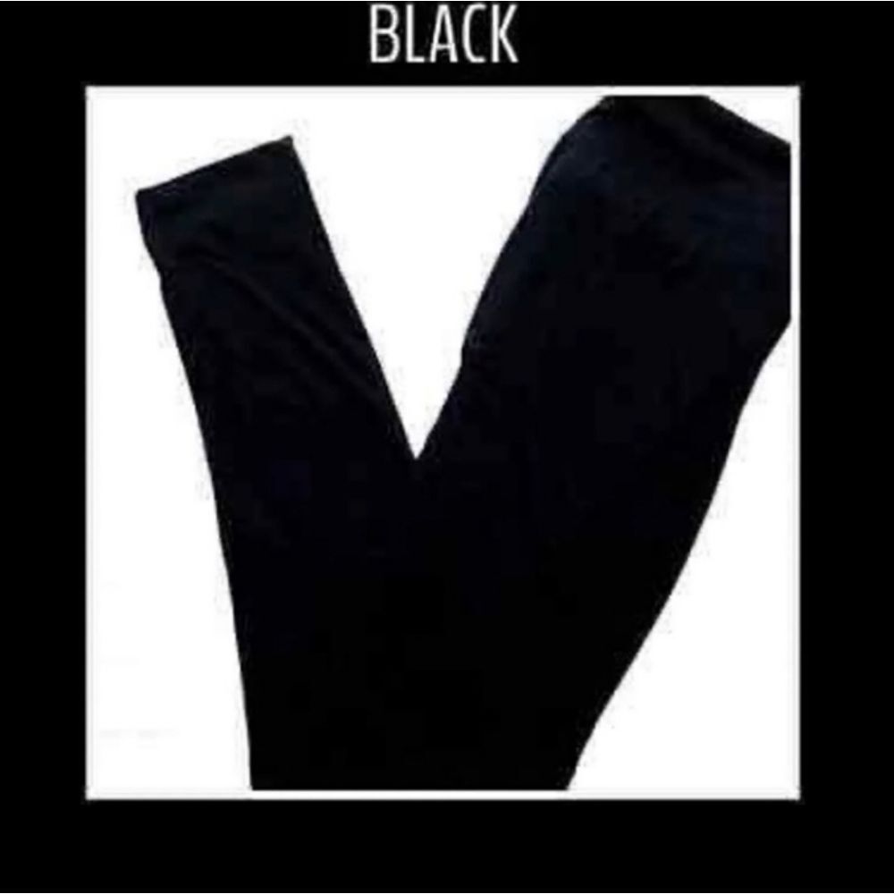 LulaRoe OS Solid Black Leggings Brand new